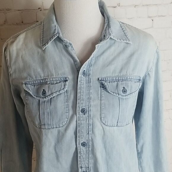 Madewell Chambray Top  - Picture 3 of 7